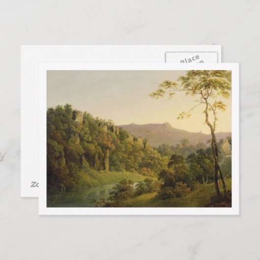 Uitzicht in Matlock Dale, op weg naar Black Rock E Briefkaart (Voorkant / Achterkant)