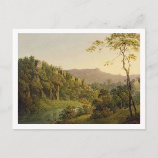 Uitzicht in Matlock Dale, op weg naar Black Rock E Briefkaart (Voorkant)