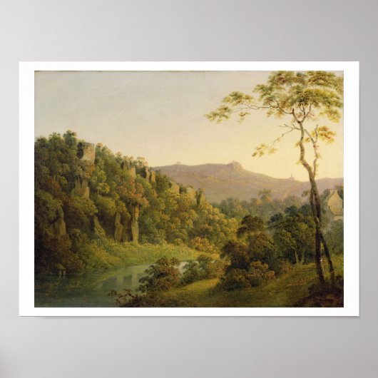 Uitzicht in Matlock Dale, op weg naar Black Rock E Poster (Voorkant)