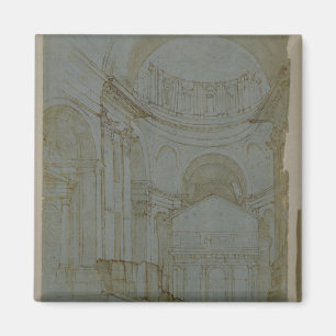 Uitzicht in New St. Peter in Rome Magneet