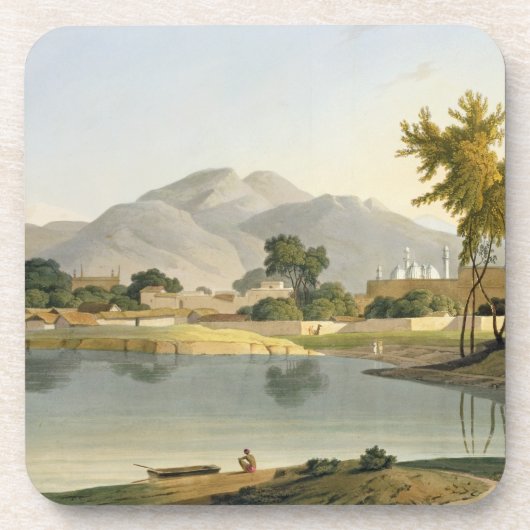 Uitzicht in Nijeibabad, bij de Coaduwar Gaut, Rohi Bier Onderzetter (Voorkant)