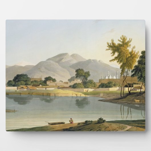 Uitzicht in Nijeibabad, bij de Coaduwar Gaut, Rohi Fotoplaat (Voorkant)