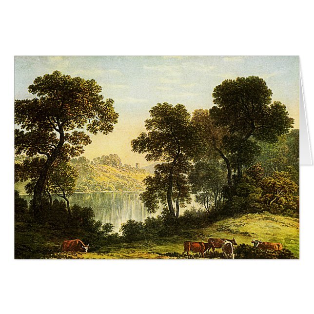 Uitzicht in Noord-Wales - Waterverf schilderende K (Voorkant Horizontaal)