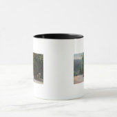 Uitzicht in Shady Lane, vervoer van paarden Mok (Midden)