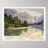 Uitzicht in Yo-Semite Valley California Poster (Voorkant)
