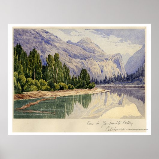Uitzicht in Yo-Semite Valley California Poster (Voorkant)