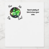 Uitzicht Into The Soul - Ultrasound Wijnversie Wijn Etiket (Enkel label)