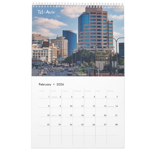 Uitzicht Israël, kalender (Feb 2026)