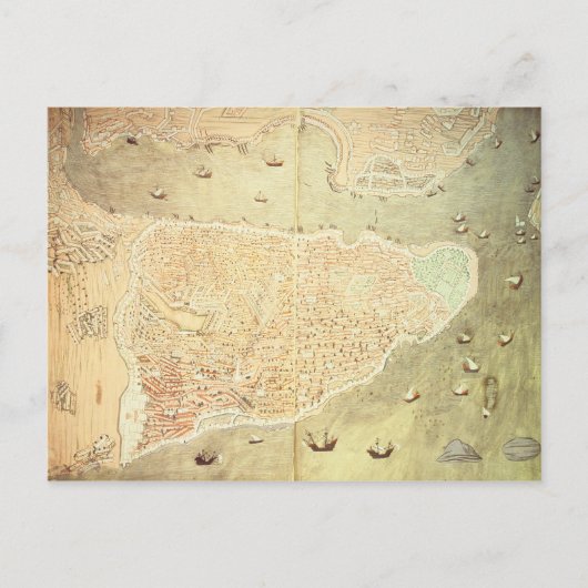 Uitzicht Istanbul Briefkaart (Voorkant)