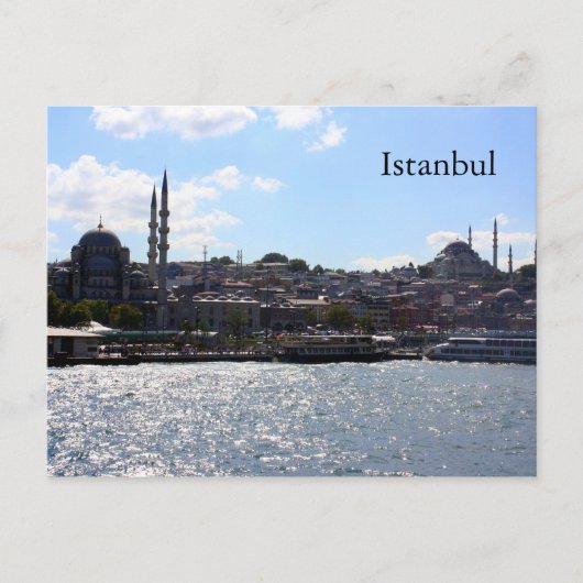 Uitzicht Istanbul Harbour Briefkaart (Voorkant)