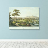 Uitzicht Jena van Rasenhuehlberg, c.1810 Canvas Afdruk (Insitu (Houten vloer))