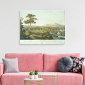 Uitzicht Jena van Rasenhuehlberg, c.1810 Canvas Afdruk (Insitu (Woonkamer))