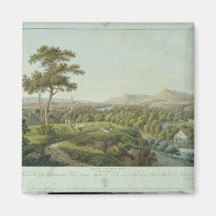 Uitzicht Jena van Rasenhuehlberg, c.1810 Magneet