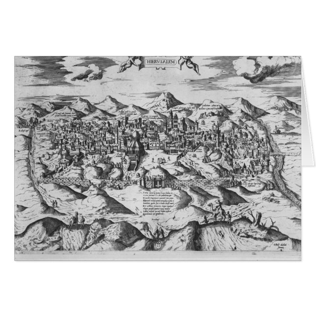 Uitzicht Jeruzalem, 1570? (Voorkant Horizontaal)