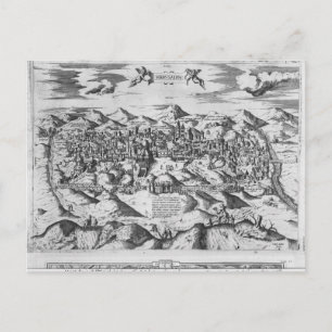 Uitzicht Jeruzalem, 1570? Briefkaart