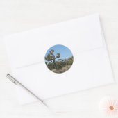 Uitzicht Joshua Tree Ronde Sticker (Envelop)