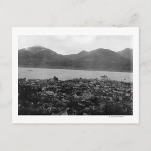 Uitzicht Juneau, Alaska en S.S. Burnside in Briefkaart