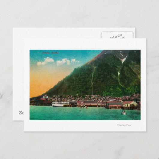 Uitzicht Juneau, Alaska Juneau, AK 2 Briefkaart (Voorkant / Achterkant)