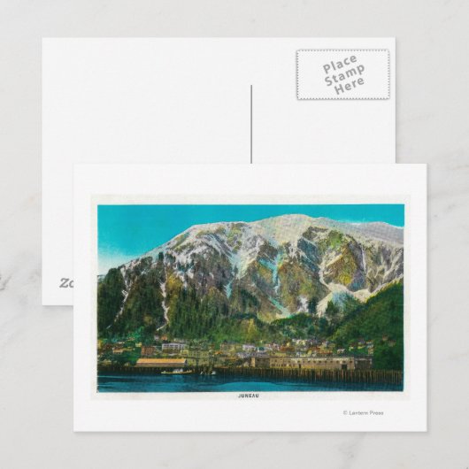 Uitzicht Juneau, Alaska Juneau, AK Briefkaart (Voorkant / Achterkant)