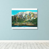 Uitzicht Juneau, Alaska Juneau, AK Canvas Afdruk (Insitu (Houten vloer))