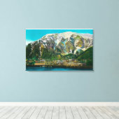 Uitzicht Juneau, Alaska Juneau, AK Canvas Afdruk (Insitu (Houten vloer))