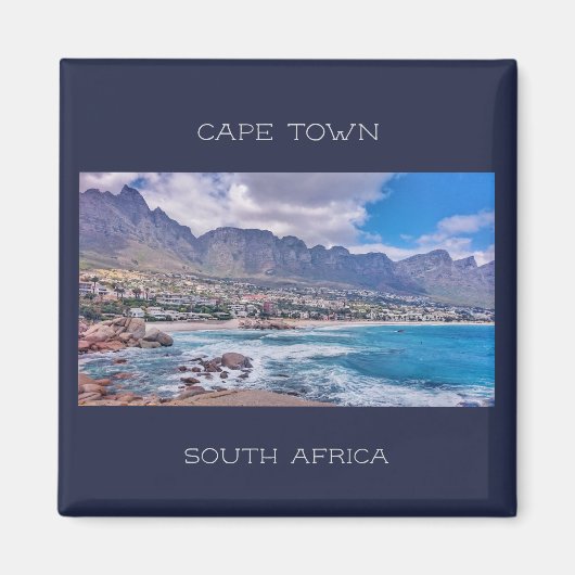 Uitzicht Kaapstad Tafelgebergte aan de Oostzee Magneet (Voorkant)