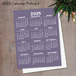 Uitzicht kalender voor het hele jaar - Basic Minim Briefkaart<br><div class="desc">Een basiskalender in zwart-wit. Een standaard zoek je kantoor of schoolkluisje. Een eenvoudig volledig jaar in één oogopslag om het hele jaar lang te gebruiken.</div>