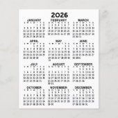 Uitzicht kalender voor het hele jaar - Basic Minim Flyer (Voorkant)