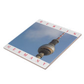 Uitzicht keramische tegel van de Berlijnse tv-tore Tegeltje (Zijkant)