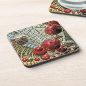 Uitzicht kerstmis onderzetters (Linkerzijde)