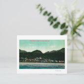 Uitzicht Ketchikan, Alaska uit Steamer Briefkaart (Staand voorkant)