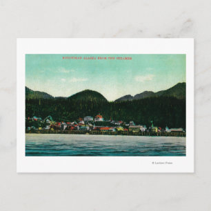 Uitzicht Ketchikan, Alaska uit Steamer Briefkaart