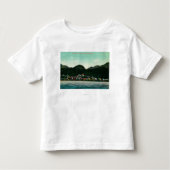Uitzicht Ketchikan, Alaska uit Steamer Kinder Shirts (Voorkant)