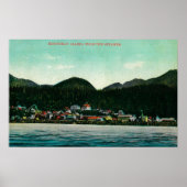 Uitzicht Ketchikan, Alaska uit Steamer Poster (Voorkant)