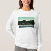 Uitzicht Ketchikan, Alaska uit Steamer T-shirt (Voorkant)