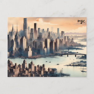 uitzicht Koop kaart NYC Mass mailing briefkaarten