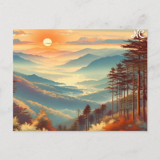 uitzicht kopen North Carolina massa mailing briefk Briefkaart (Voorkant)