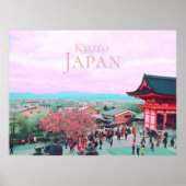 Uitzicht Kyoto Japan uit Kiyomizu-dera Temple Poster (Voorkant)
