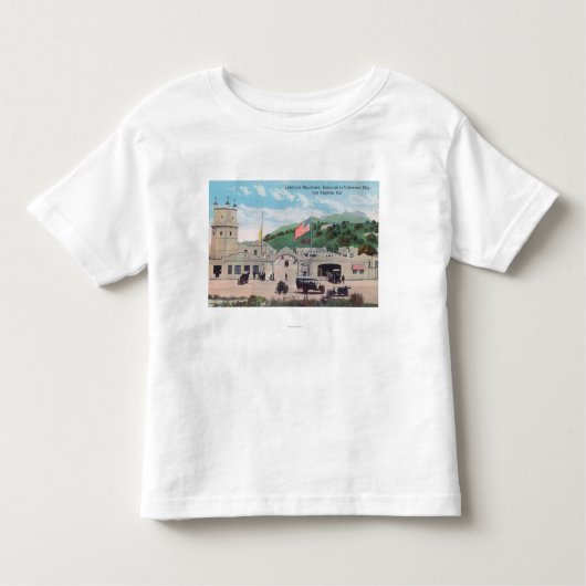 Uitzicht Laemmle Boulevard van Universal City Kinder Shirts (Voorkant)