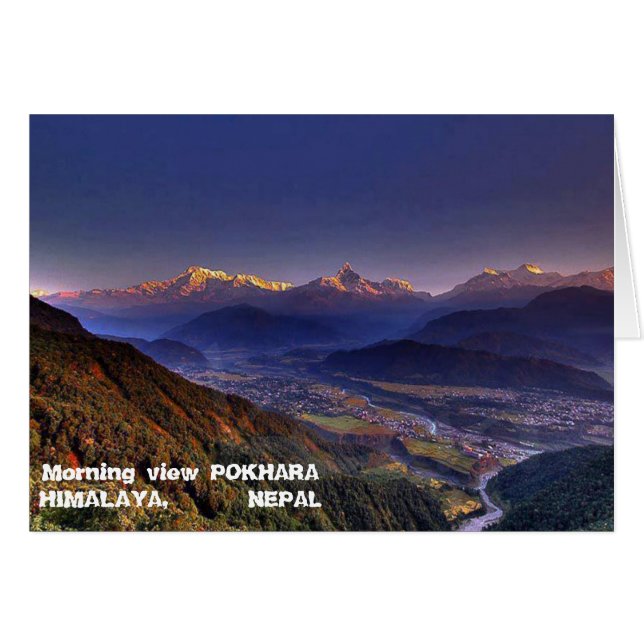 Uitzicht landschap : HIMALAYA POKHARA NEPAL (Voorkant Horizontaal)