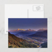 Uitzicht landschap : HIMALAYA POKHARA NEPAL Briefkaart (Voorkant / Achterkant)