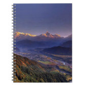 Uitzicht landschap : HIMALAYA POKHARA NEPAL Notitieboek (Voorkant)