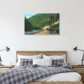 Uitzicht langs de koude rivier de Oostzee van Canvas Afdruk (Insitu (Slaapkamer))