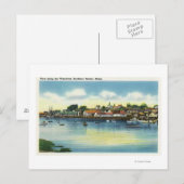 Uitzicht langs de Waterfront Briefkaart (Voorkant / Achterkant)