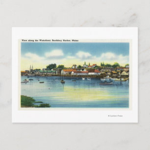 Uitzicht langs de Waterfront Briefkaart