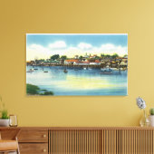 Uitzicht langs de Waterfront Canvas Afdruk (Insitu (Woonkamer))