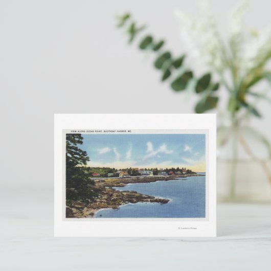 Uitzicht langs Ocean Point, Homes by the Zee Briefkaart (Staand voorkant)