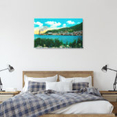 Uitzicht Latouche, Alaska Latouche, AK Canvas Afdruk (Insitu (Slaapkamer))