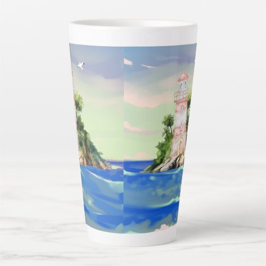 Uitzicht Latte Mok (Voorkant)