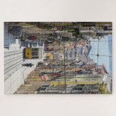 Uitzicht Lissabon-straat met trampuin Legpuzzel (Horizontaal)
